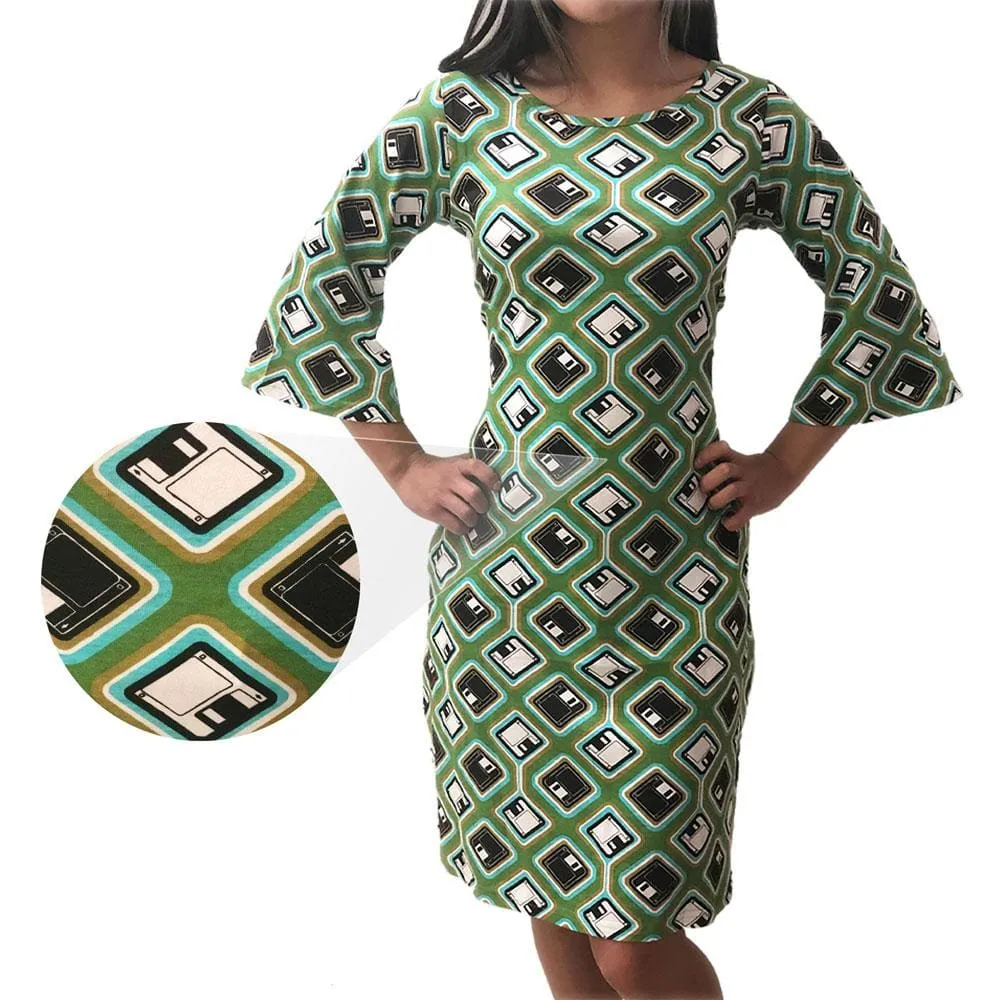 Retro Floppy Disk Curie Dress