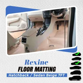 Rexine Floor Matting Hatchback / Sedan Beige 7FT