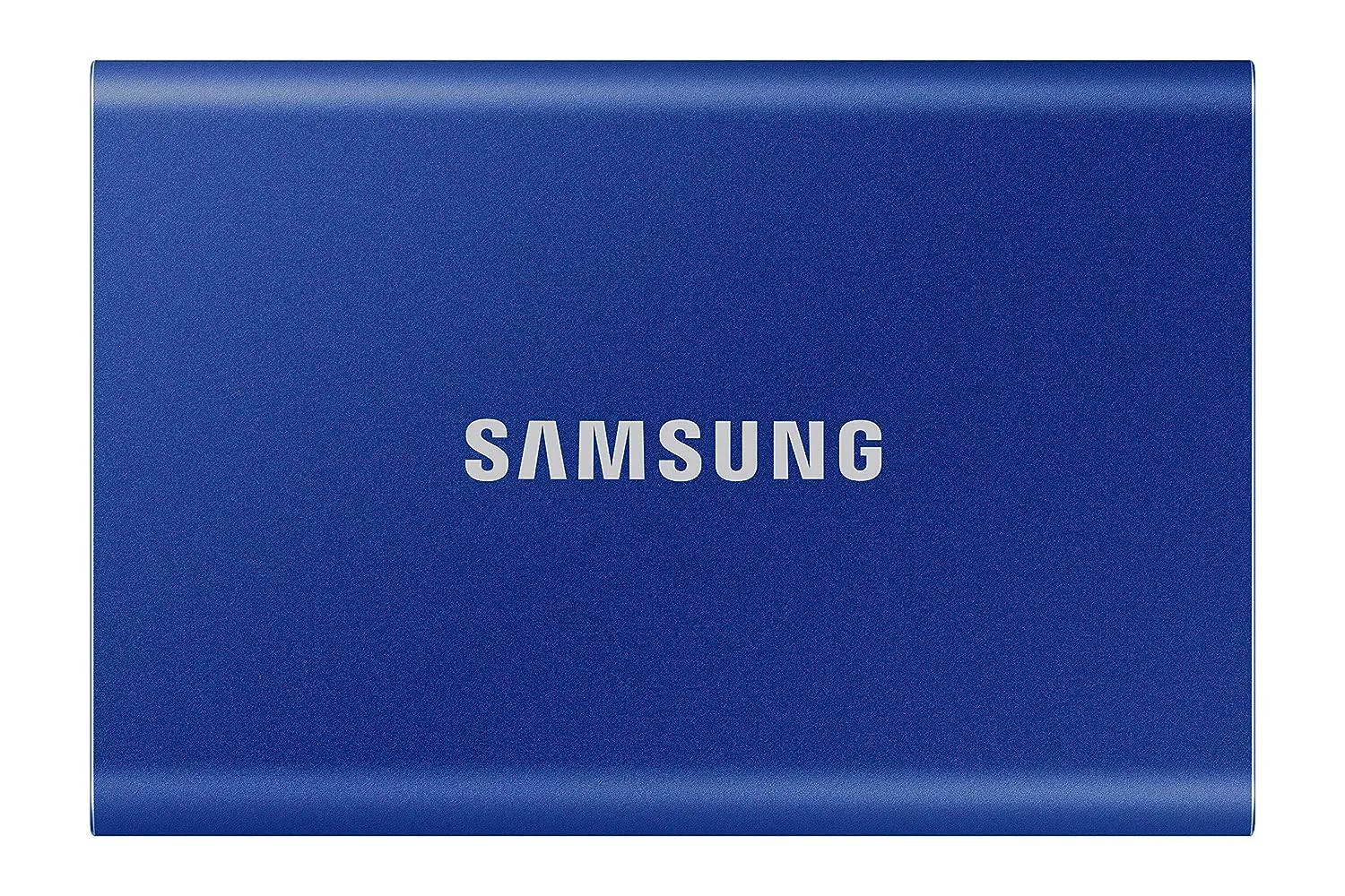 Samsung T7 2TB Up to 1,050MB/s USB 3.2 Gen 2 (10Gbps, Type-C) External SSD (Portable SSD)(MU-PC2T0T) - Blue