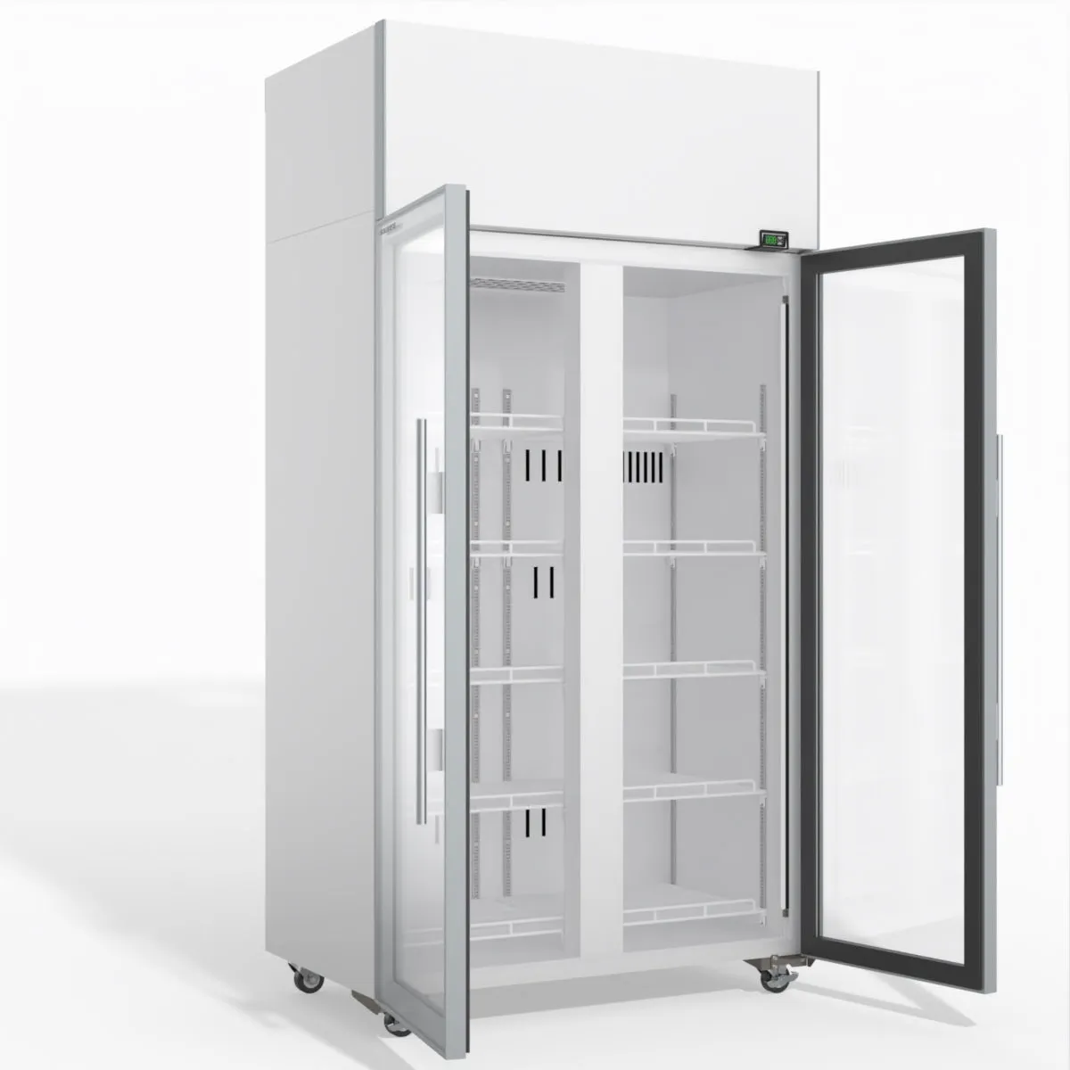 Skope TME1000N-A 2 Glass Door Display or Storage Fridge