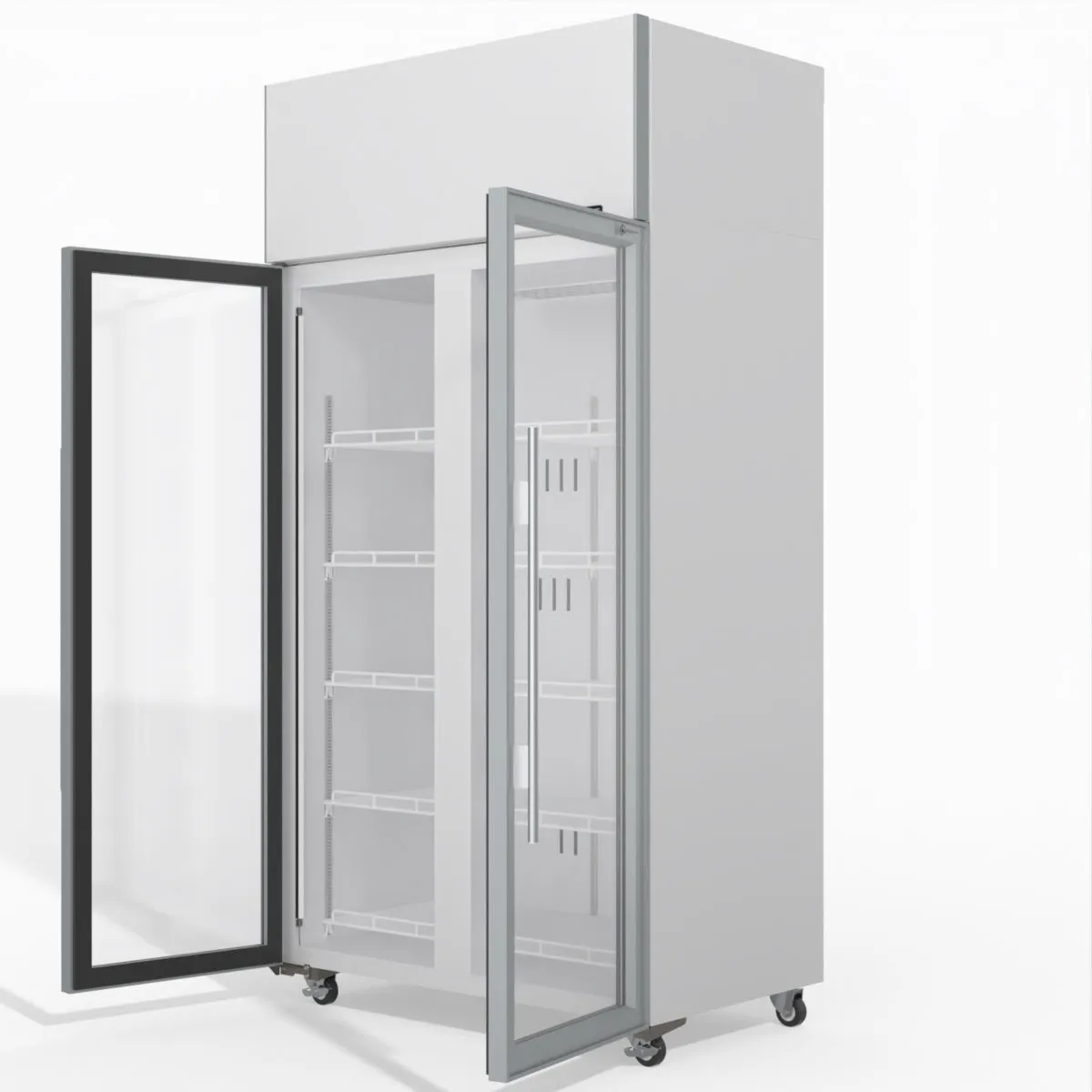 Skope TME1000N-A 2 Glass Door Display or Storage Fridge