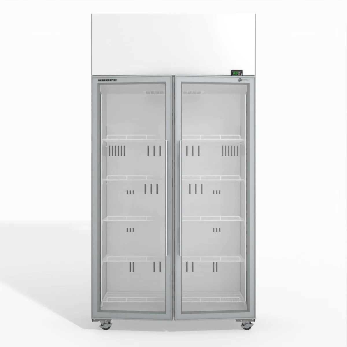 Skope TME1000N-A 2 Glass Door Display or Storage Fridge