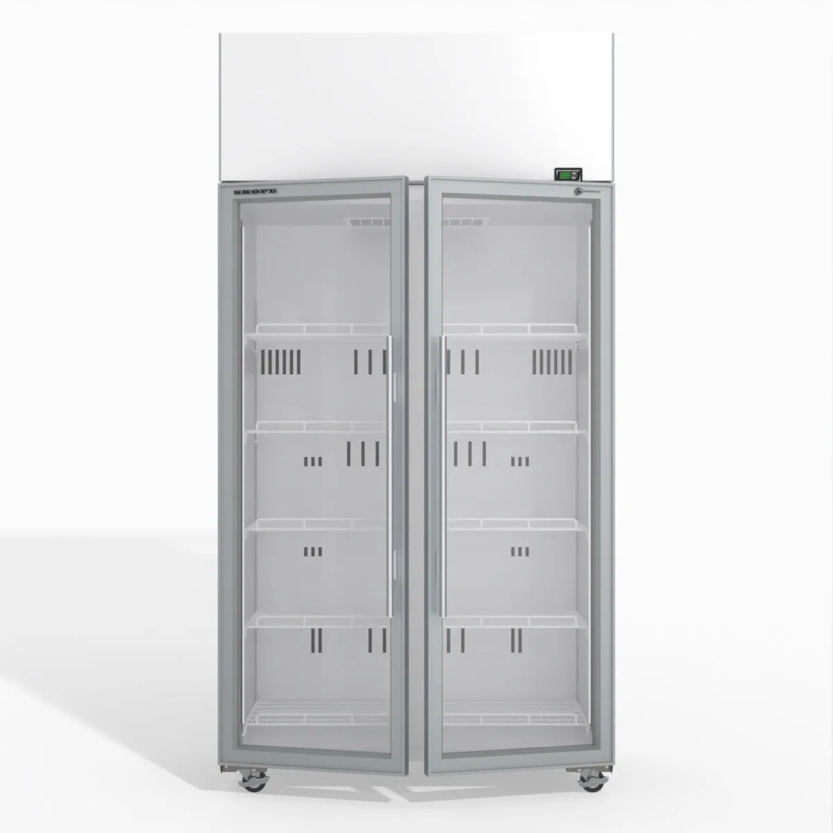 Skope TME1000N-A 2 Glass Door Display or Storage Fridge