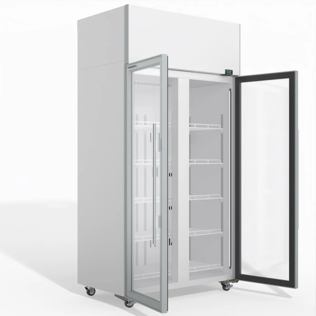 Skope TME1000N-A 2 Glass Door Display or Storage Fridge