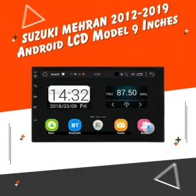 Suzuki Mehran Android LCD Black 9 Inches - Model 2012-2019