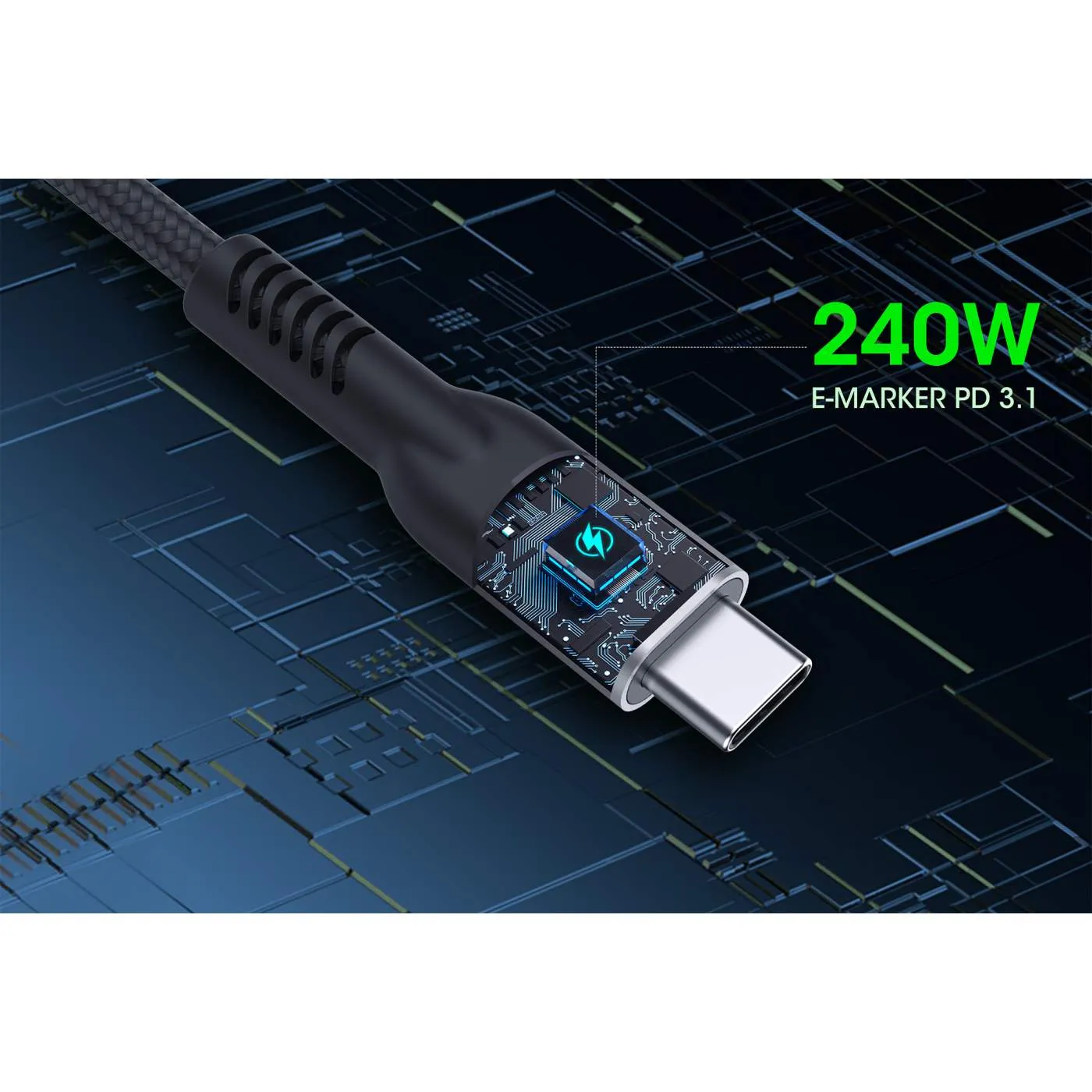 USB4 Type-C 40 Gbps 8K Video and 240 W EPR Charging Cable / PD 3.1