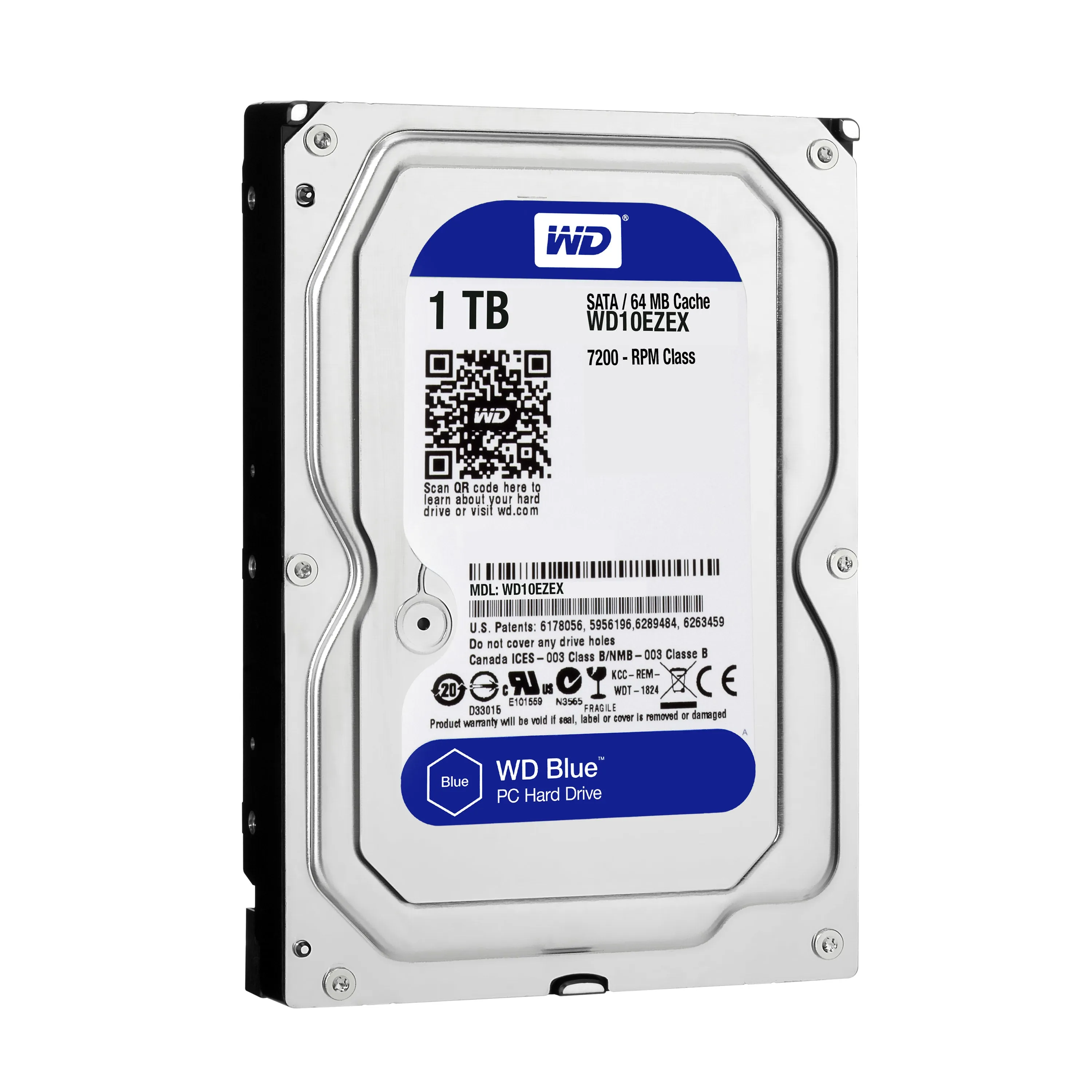 Western Digital Blue HDD 1TB Serial ATA III hard disk drive WD10EZEX